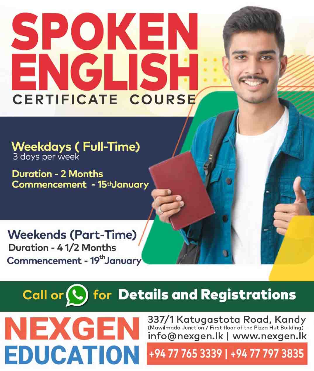 Nexgen Education Starts Spoken English Classes in Kandy for 2025